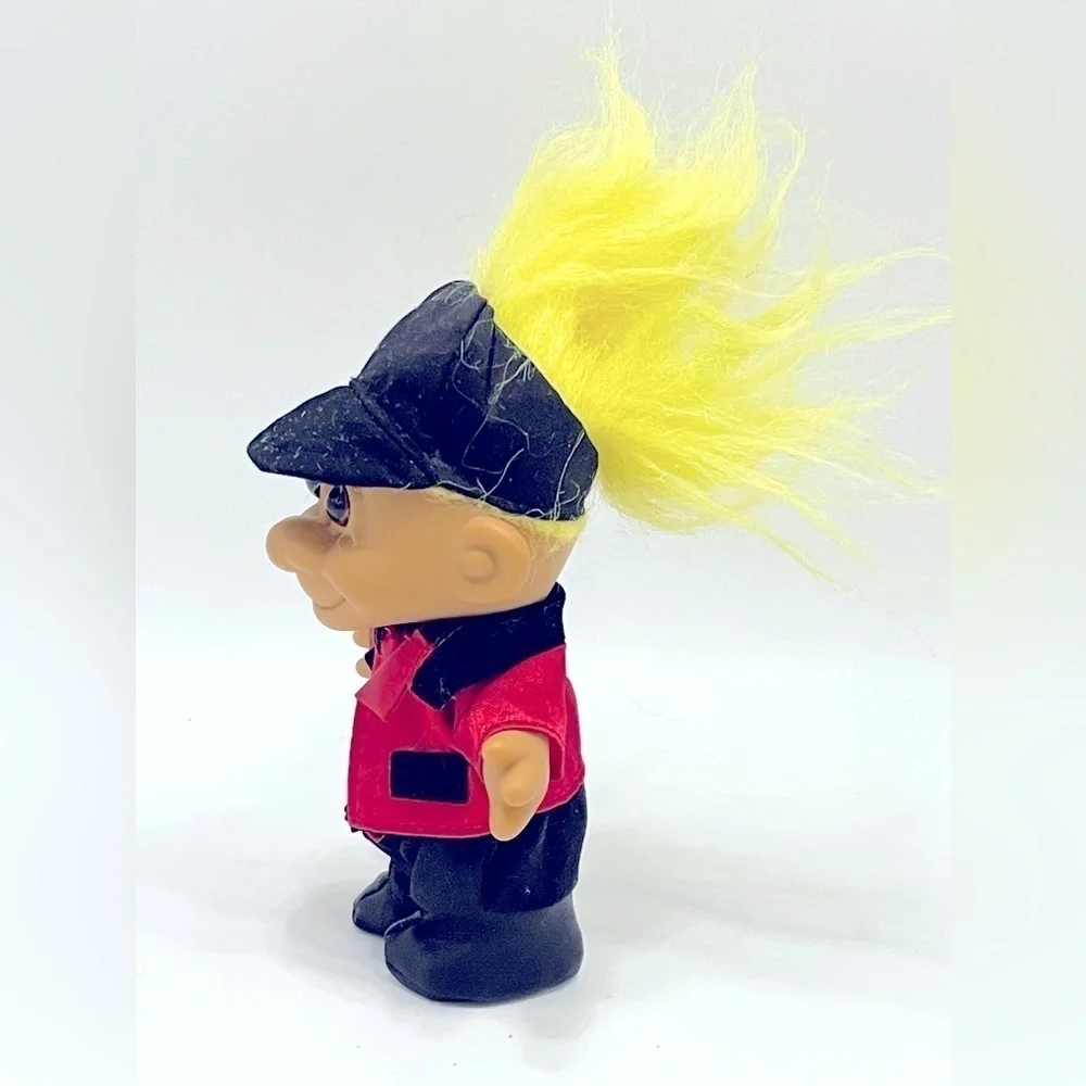 Vintage Russ Horse Jockey Troll Doll Yellow Hair Equestrian Horse Racing